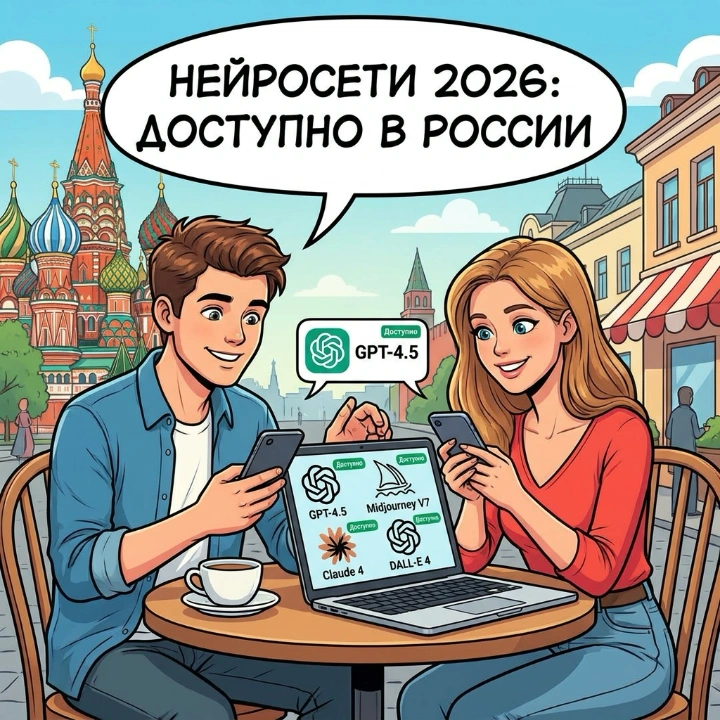 Нейросети для генерации картинок в России 2026: обзор сервисов без VPN